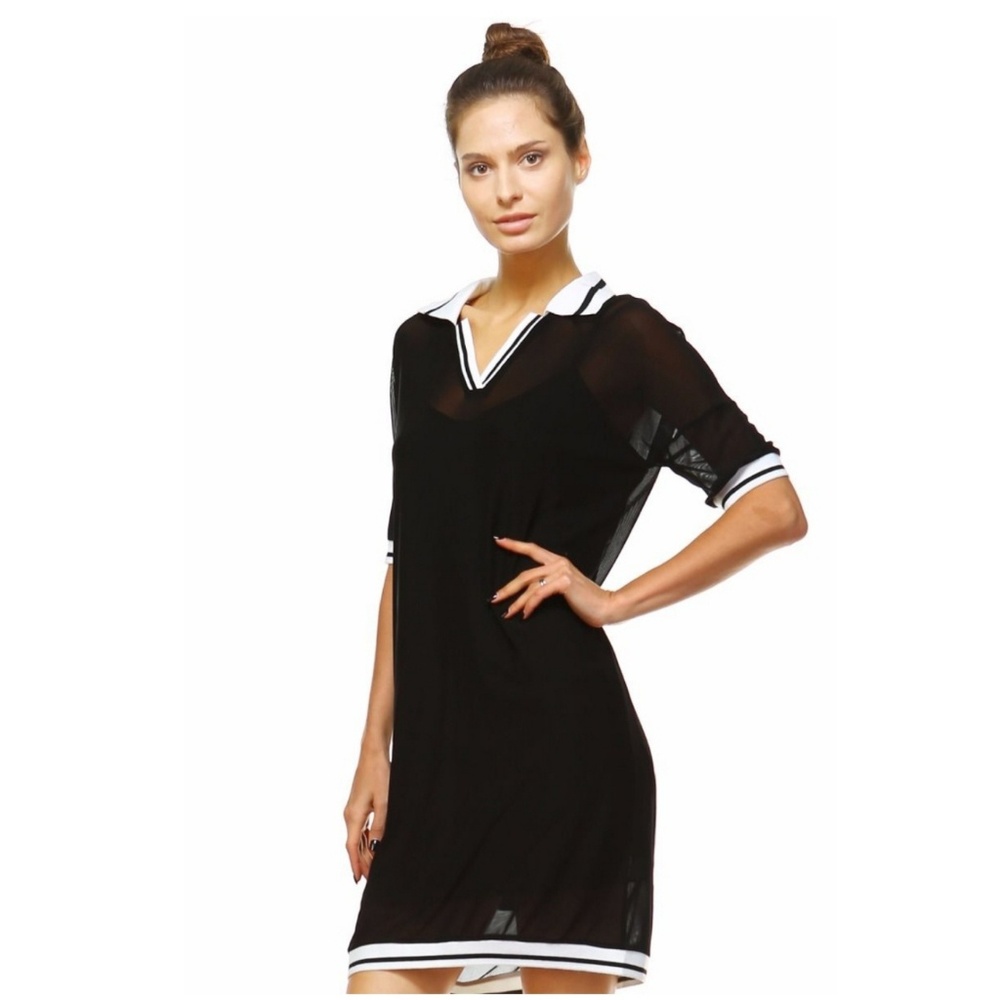 Sheer Mesh knit dress